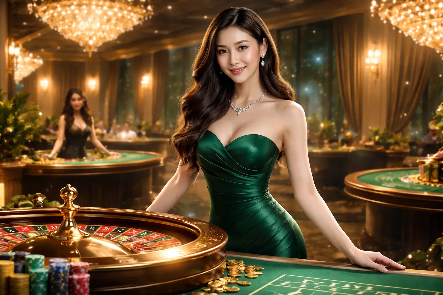 Hình ảnh sbotop live casino với người chia bài trực tiếp SBOBET chuyên nghiệp